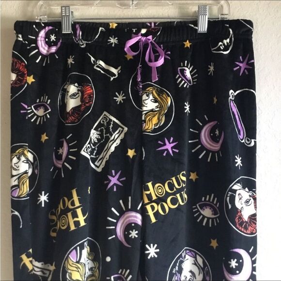 Disney Hocus Pocus pajama bottoms Sanderson sisters Halloween super soft Sz L - Picture 3 of 5